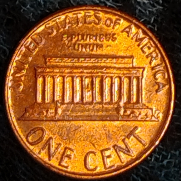 💥1980 D, DDO Lincoln Penny In BRILLIANT CONDITION 💯With EXCELLENT TONING💥 - Picture 5 of 8